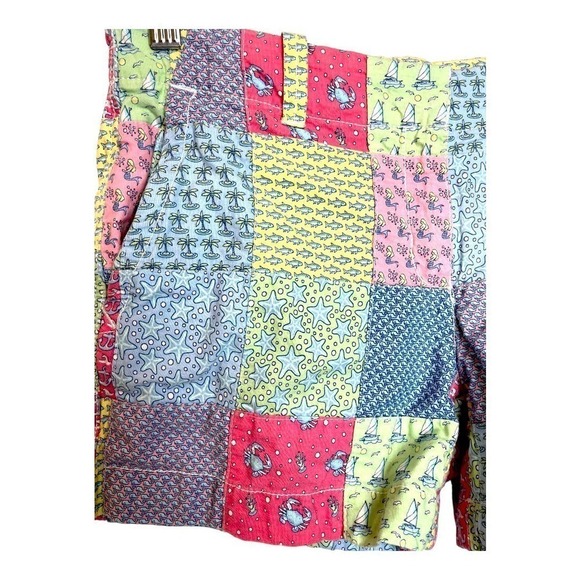 Vineyard Vines Kids Original Patchwork Every Day Beach Shorts in Multicolor - Picture 4 of 7
